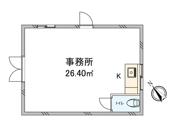 間取図　102号室事務所