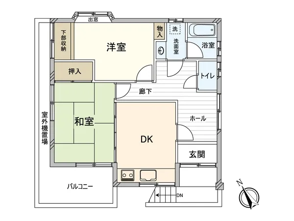 間取図　201号室