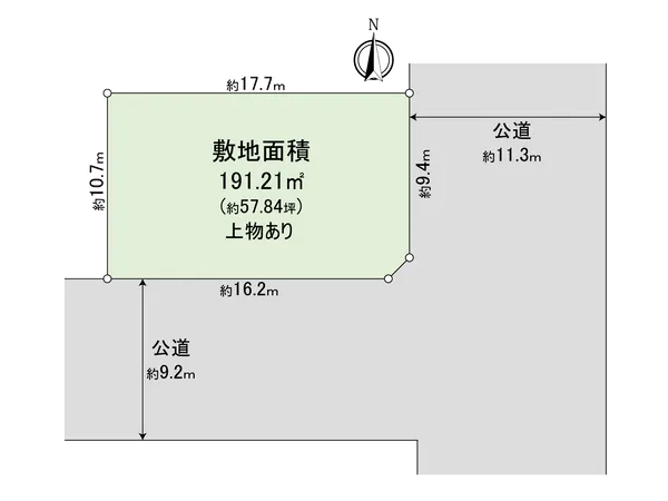 地形※実測図ではございません。