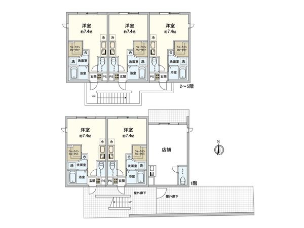 足立区西伊興2丁目 アパート 間取図(平面図) 足立区西伊興2丁目 アパート 間取図(平面図)
