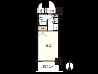 グラン・ドムール玉造 間取図(平面図)