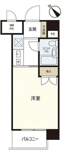 グランピア西道頓 間取図(平面図) 間取図(平面図)