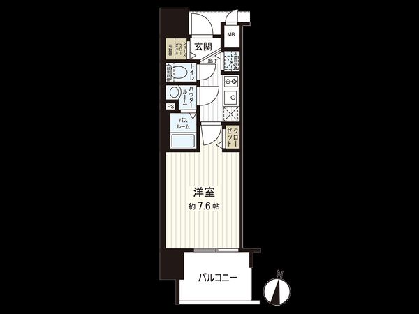 プレサンスジェネ栄 間取図(平面図) プレサンスジェネ栄 間取図(平面図)