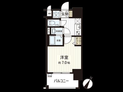 フォーリアライズ阿波座WEST 間取図(平面図)