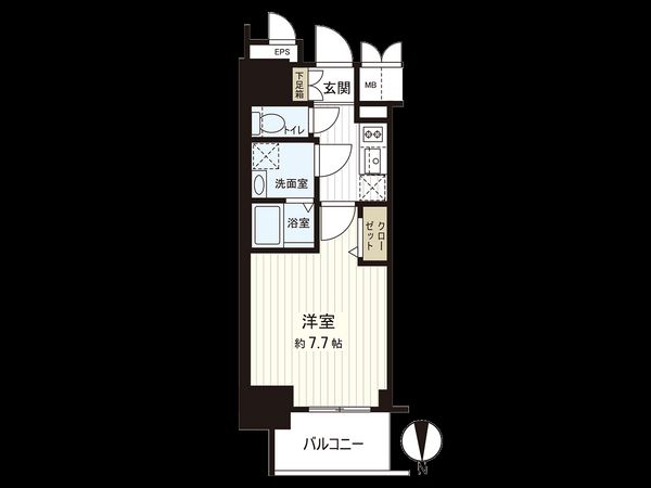プレサンス桜通ザ・タイムズ 間取図(平面図)