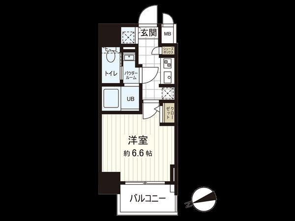 エスライズ難波EAST 間取図(平面図)
