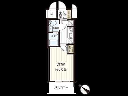アドバンス西梅田ラシュレ 間取図(平面図)