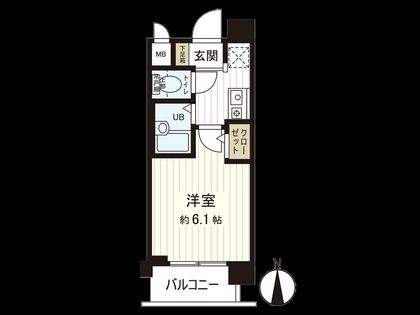 プレサンス京都四条烏丸 間取図(平面図)