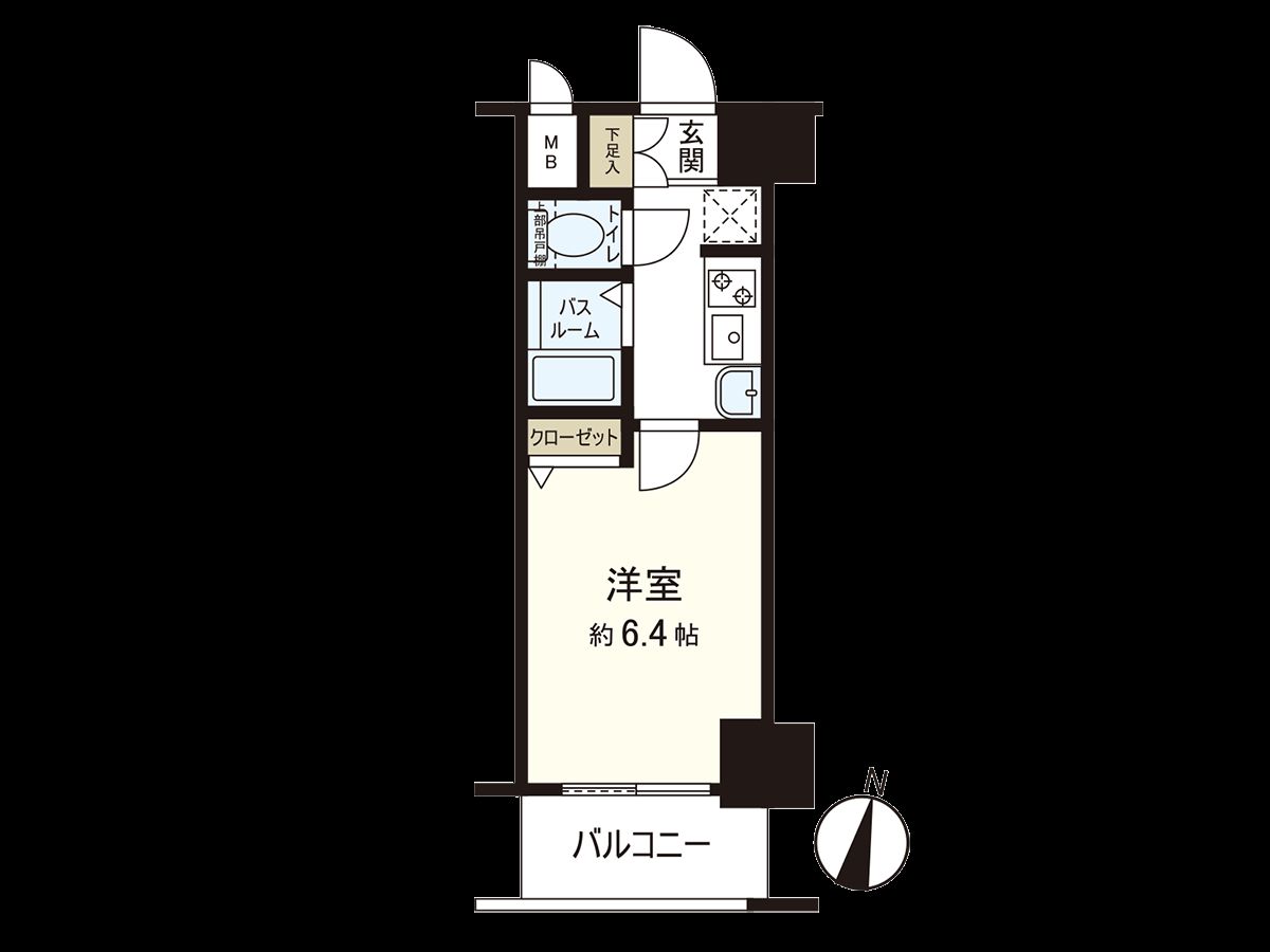 エステムコート梅田天神橋リバーフロント 間取図(平面図) 間取図(平面図)