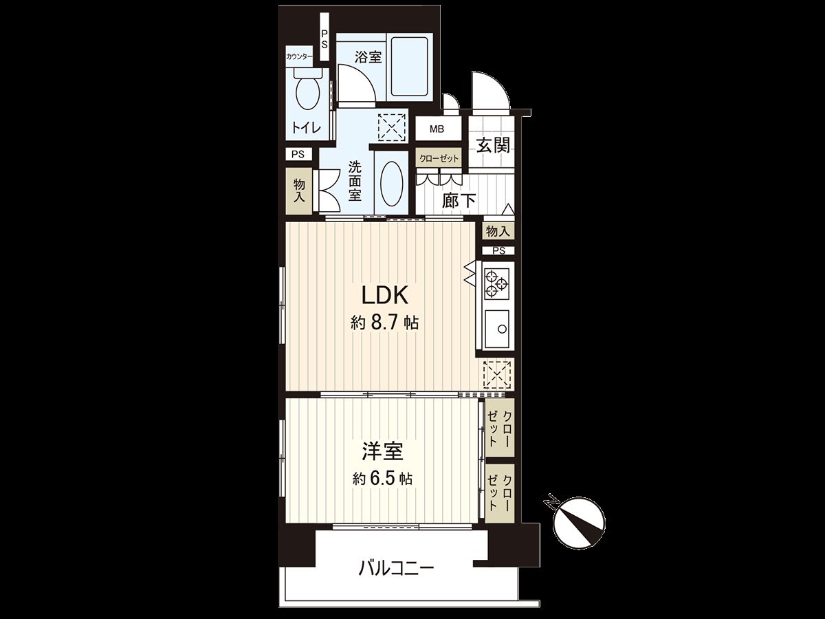 リーガル新大阪駅前Ⅱ 間取図(平面図) 間取図(平面図)
