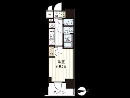 プレサンス四天王寺前夕陽ケ丘アクティ 間取図(平面図)