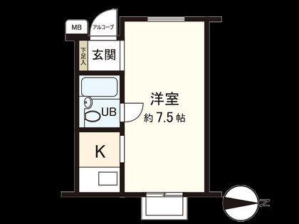 ダイドーメゾン西宮北口 間取図(平面図)