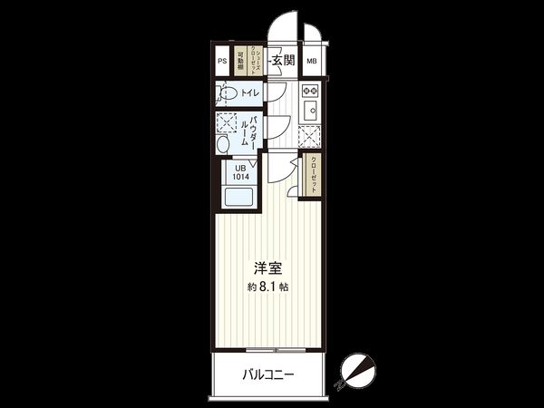 エスリード新栄グラティア 間取図(平面図)