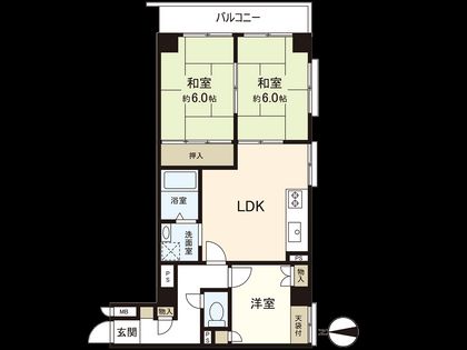 サントピア田川 間取図(平面図)