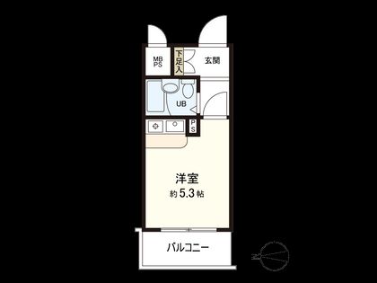 朝日プラザ深草 間取図(平面図)
