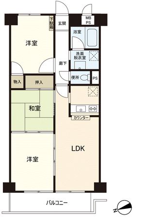 イッツ明石 間取図(平面図) イッツ明石 間取図(平面図)