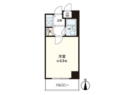 十三本町ユニハウス 間取図(平面図)