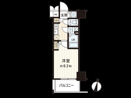 エスリード難波セントラル 間取図(平面図)