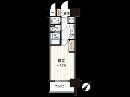 エスリード大阪城アクシス 間取図(平面図)