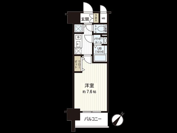 エスリード大阪城アクシス 間取図(平面図)