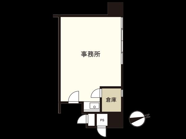 ハイネス北浜 間取図(平面図)