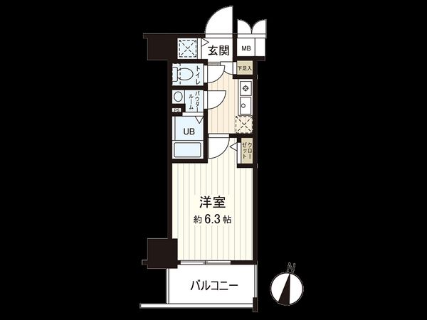 エスリード難波セントラル 間取図(平面図) エスリード難波セントラル 間取図(平面図)