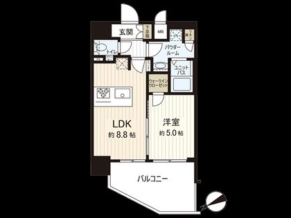 プレサンスTHE神戸 間取図(平面図)