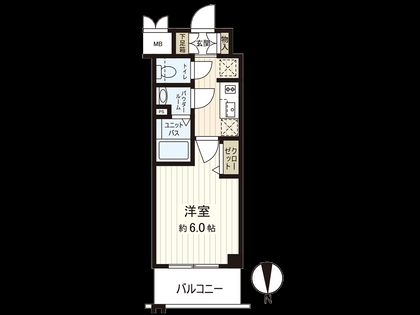 プレサンス天満橋トラッド 間取図(平面図)