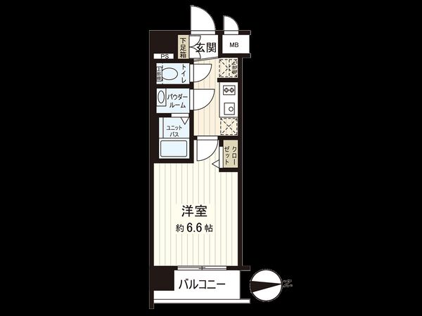 プレサンス京都二条京華 間取図(平面図) プレサンス京都二条京華 間取図(平面図)