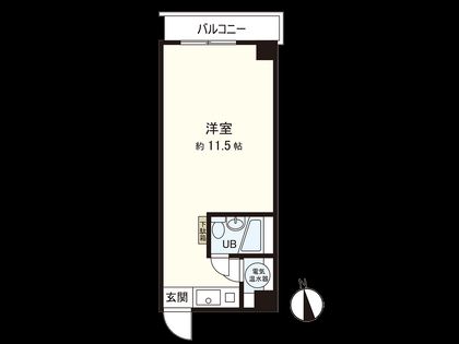 オリエント靭公園 間取図(平面図)