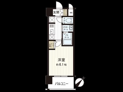 エステムコート難波WEST-SIDE Ⅵ グラッド 間取図(平面図)