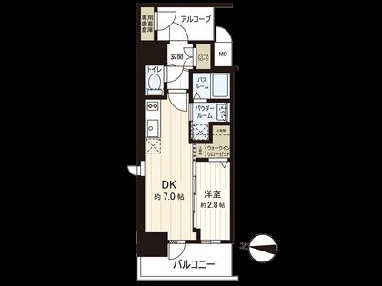 エステムコート名古屋新栄Ⅱアリーナ 間取図(平面図)