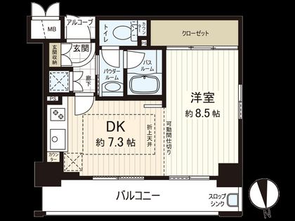 エステムプラザ谷町レティシア 間取図(平面図)