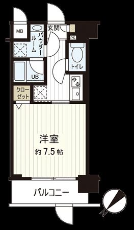 エグゼ大阪ドームⅡ 間取図(平面図) エグゼ大阪ドームⅡ 間取図(平面図)