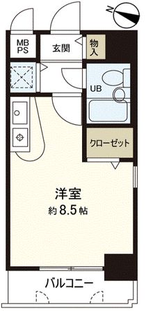 グランデール新神戸 間取図(平面図) グランデール新神戸 間取図(平面図)