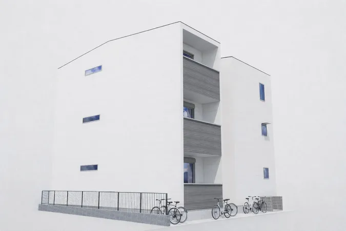 外観パース図この絵図は図面を基に描き起したもので、実際とは多少異なります。