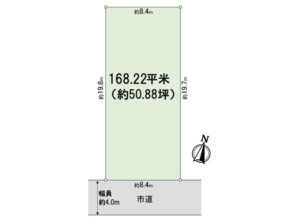 箕面市半町1丁目 土地 区画図 箕面市半町1丁目 土地 区画図
