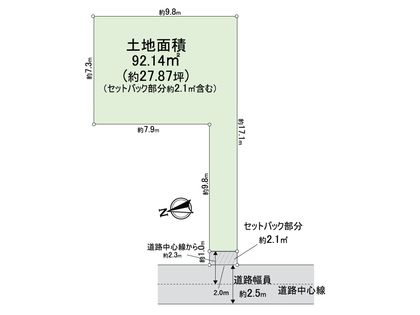 箕面市桜5丁目 土地 区画図