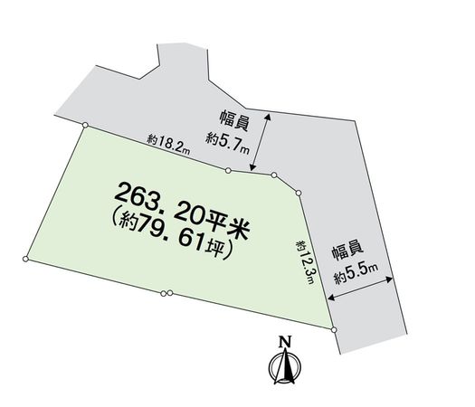 箕面市桜ケ丘4丁目 土地 区画図 箕面市桜ケ丘4丁目 土地 区画図