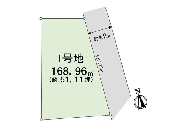ヴェリテコート箕面【1号地】 区画図 ヴェリテコート箕面【1号地】 区画図