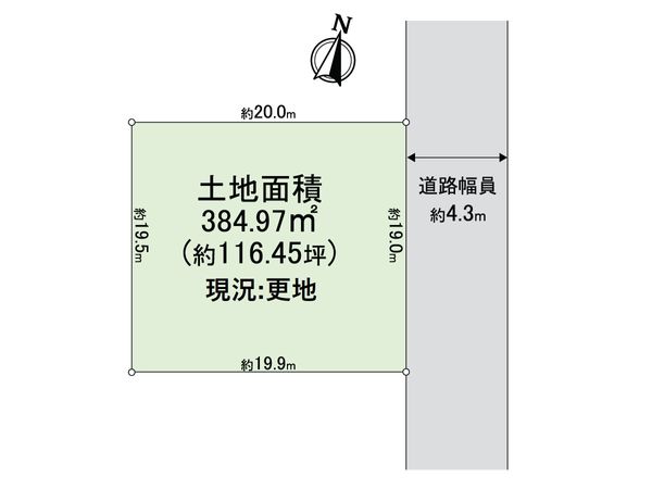 豊中市永楽荘3丁目 土地 区画図 豊中市永楽荘3丁目 土地 区画図