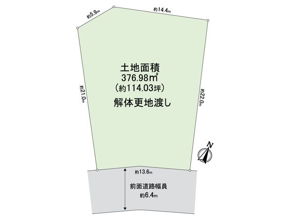 豊中市新千里北町2丁目 土地 区画図 豊中市新千里北町2丁目 土地 区画図
