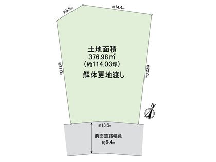 豊中市新千里北町2丁目 土地 区画図