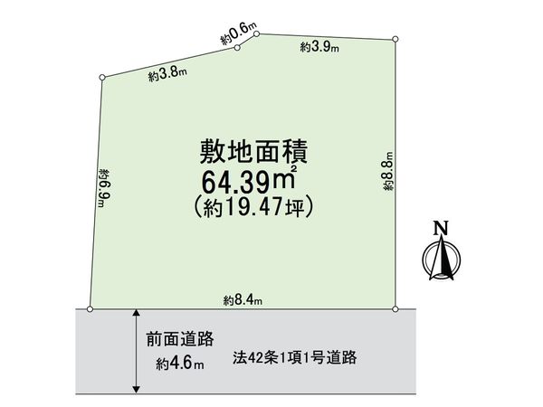 箕面市半町3丁目 土地 区画図 箕面市半町3丁目 土地 区画図