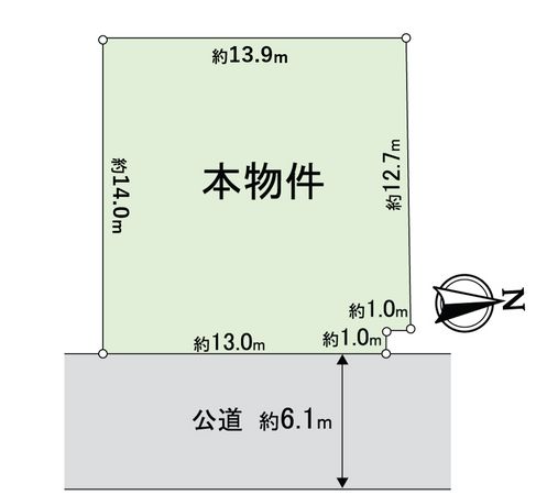 豊中市新千里西町3丁目 土地 区画図