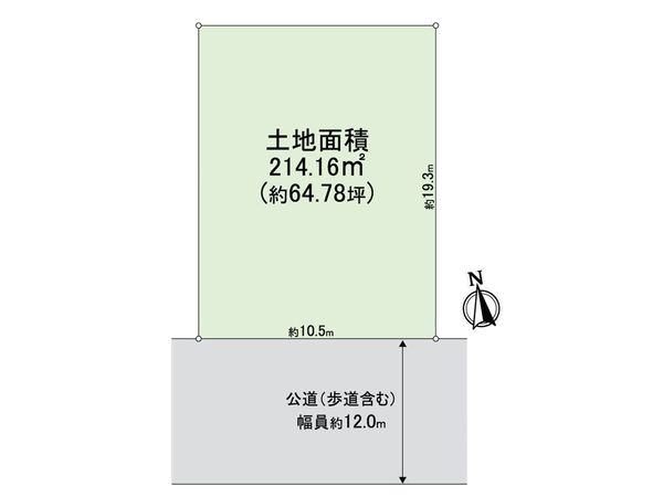 吹田市藤白台2丁目 2号地 区画図 吹田市藤白台2丁目 2号地 区画図
