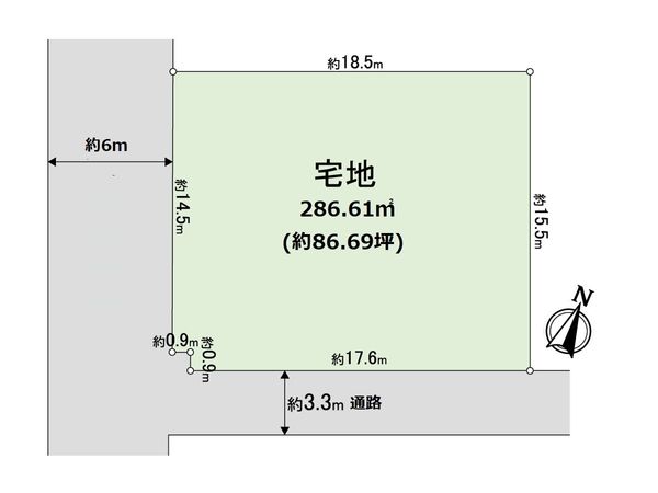 古江台1丁目 土地 区画図