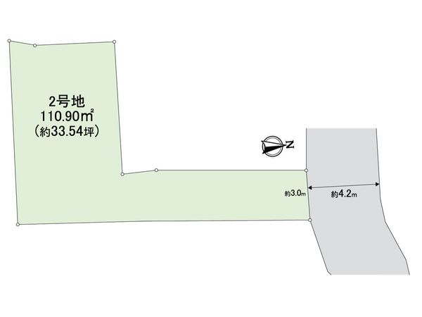豊中市春日町1丁目 2号地 区画図 豊中市春日町1丁目 2号地 区画図