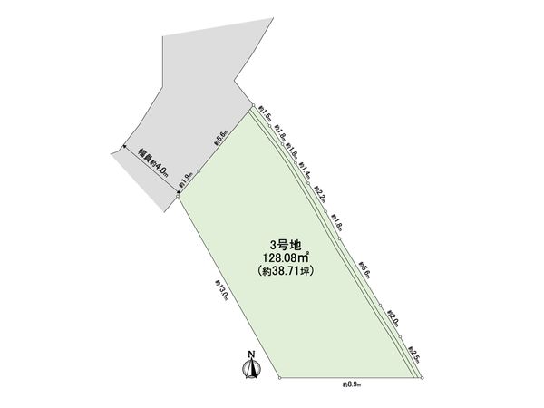 豊中市春日町2丁目 3期3号地 区画図