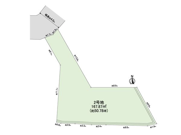 豊中市春日町2丁目 3期2号地 区画図